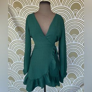 Emerald Green Altar’d State Holiday Dress